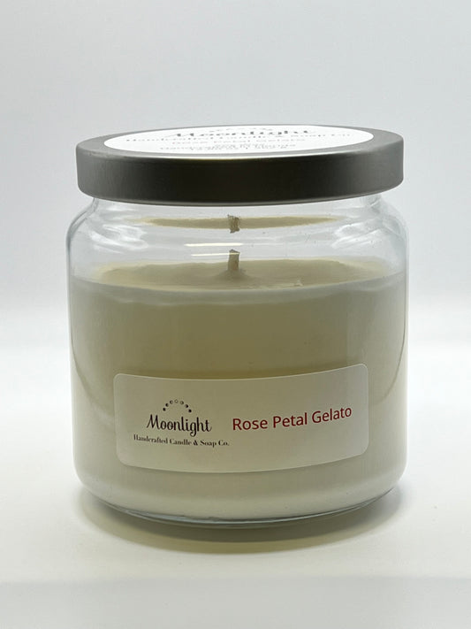 Rose Petal Gelato - Soy Wax Candle